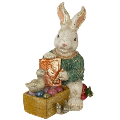 Фигурка декоративная "Заяц", L14 W11,5 H19,5 см