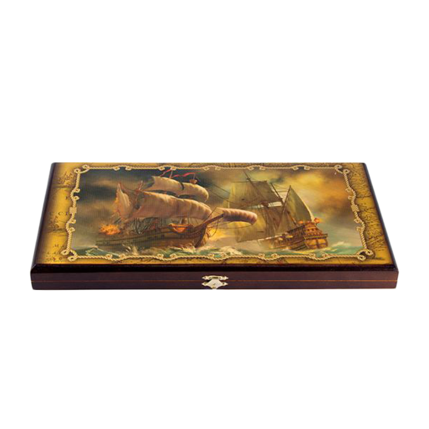 Игра настольная шашки и нарды  Баталия