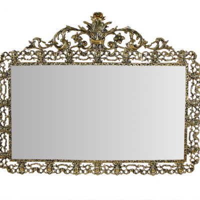 Зеркало Дуэ Кватро Си в раме, золото