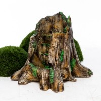 Декоративный фонтан для сада "Лесной пень"      