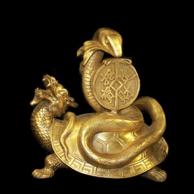 Интерьерная статуэтка "Змея-Дракон-Черепаха"         