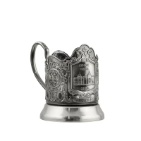Подстаканник никел. с черн. 'Курский вокзал (Меценат)'