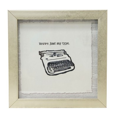 Картина "Печатная машинка" графика h33,5 L33,5 w4 см