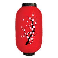 Китайский фонарик "Сакура" цилиндр