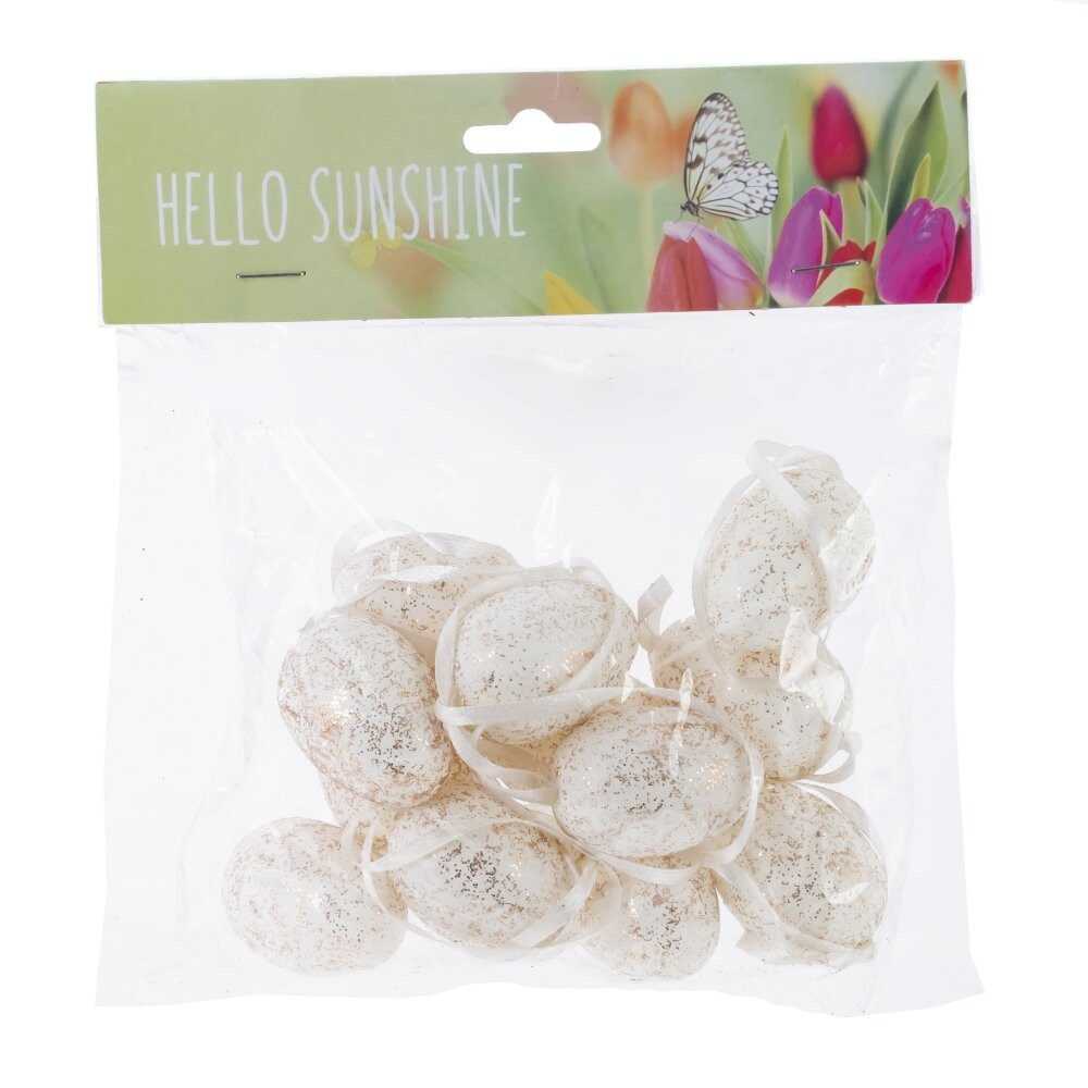 Набор из 12-ти изделий декоративных подвесных "Яйцо" (3*4), L16 W5 H16 см