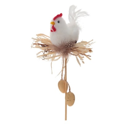 Изделие декоративное (вставка) "Курица" (11*4*7,5) (блок 6шт), L10 W6 H31 см, 3в. Изделие декоративное (вставка) "Курица" (11*4*7,5) (блок 6шт), L10 W6 H31 см, 3в.