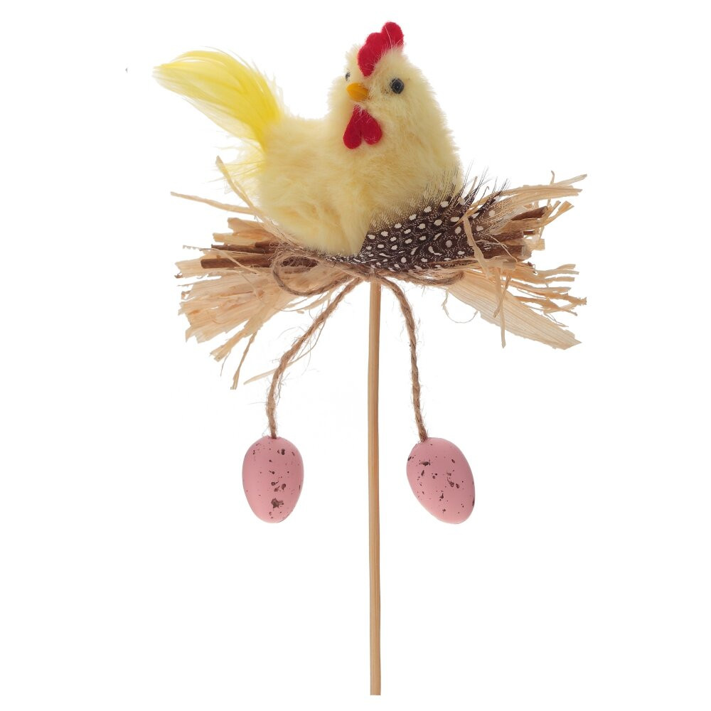 Изделие декоративное (вставка) "Курица" (11*4*7,5) (блок 6шт), L10 W6 H31 см, 3в.