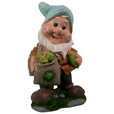 Декоративная садовая фигурка "Гном-агроном"