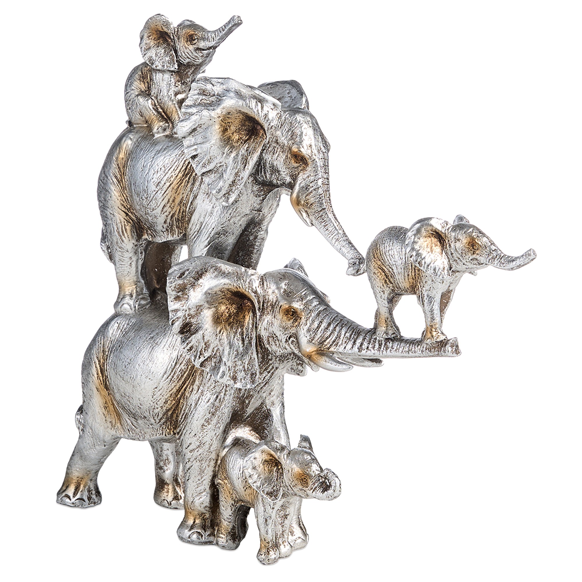 ФИГУРКА ДЕКОРАТИВНАЯ "СЕМЬЯ СЛОНОВ" 22,8Х7,2Х21,3СМ