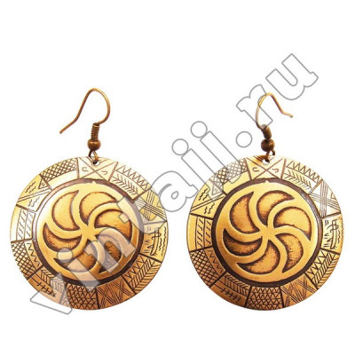 Серьги "Солнечный календарь славян"