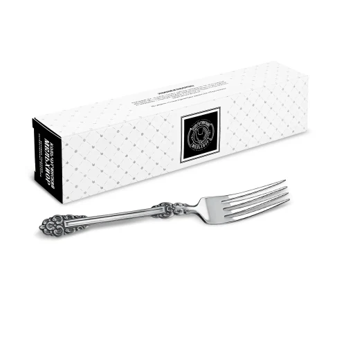 Вилка столовая "Праздничная" посеребренная с чернью Вилка столовая "Праздничная" посеребренная с чернью