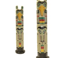 Маска настенная "Тотем Гаруда и Лев"