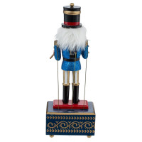 Фигурка декоративная "Щелкунчик" с музыкой и движением,, L11,5 W10 H32 см