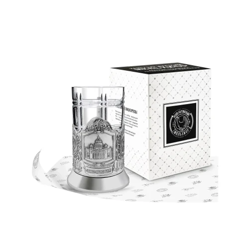 Набор для чая посеребренный "Исаакиевский собор" Набор для чая посеребренный "Исаакиевский собор"