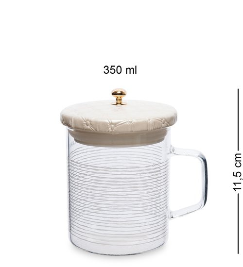 GS- 52/1 Кружка с крышкой "Нити" 350мл