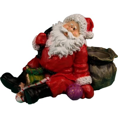 Декоративная садовая фигурка "Санта Клаус с мешком"