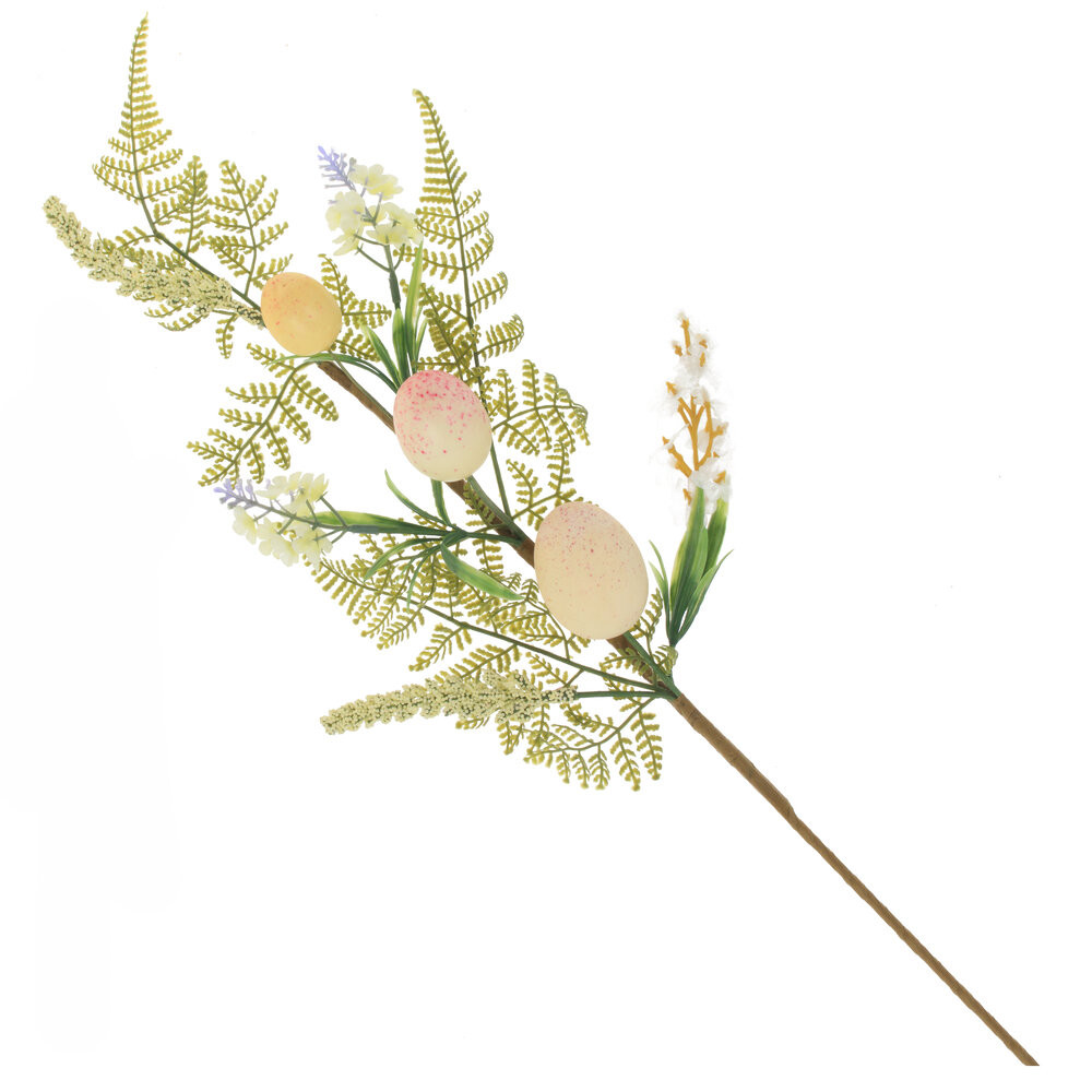 Ветка искусственная "Пасхальная", L20 W6 H58 см, 2в.