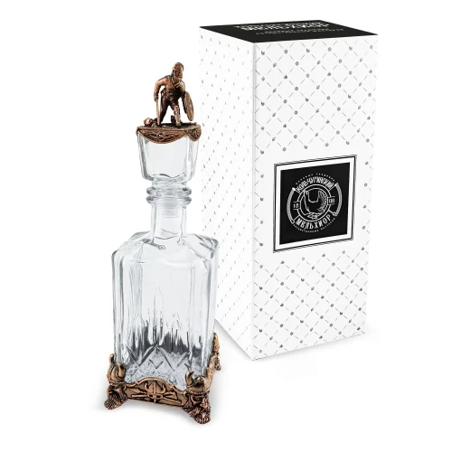 Штоф "Викинг" медный с чернением