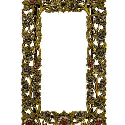 Рама резная "Цветы" h100 L60см/ цвет бронза