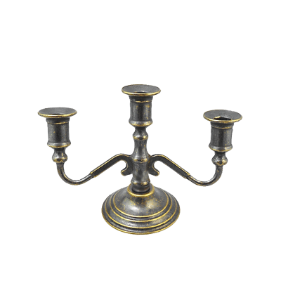 Канделябр на 3 свечи антик