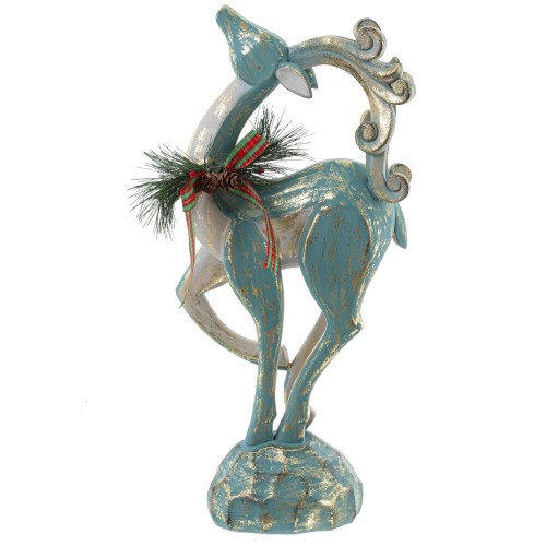 Фигурка декоративная "Олень", L23 W12 H45 см Фигурка декоративная "Олень", L23 W12 H45 см