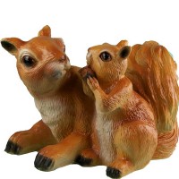 Декоративная садовая фигурка "Белка и бельчонок"