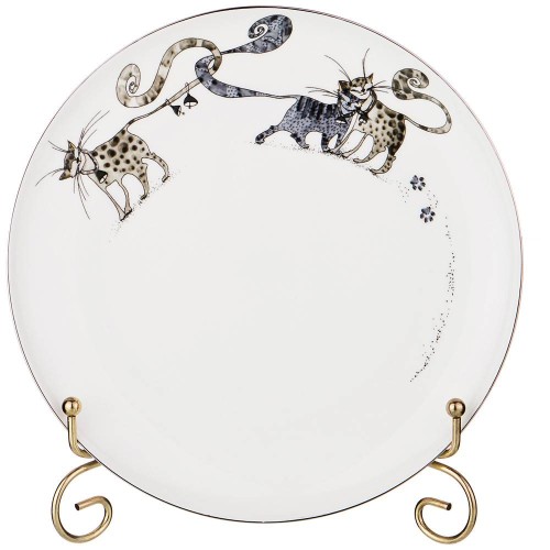 Тарелка закусочная "Котики" 21см.