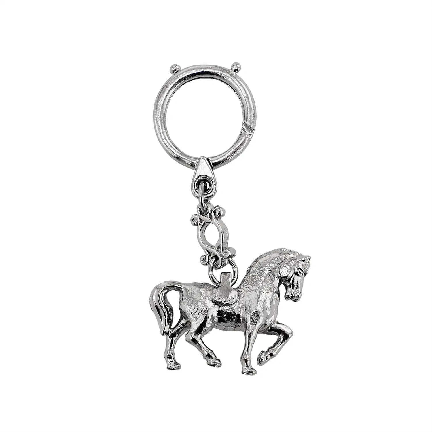 Брелок "Лошадь" никелированный
