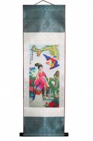 Настенное панно "Китаянка и Птица Феникс"