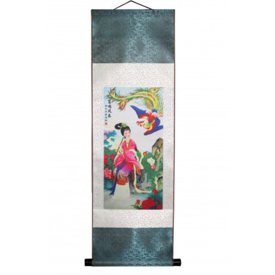Настенное панно "Китаянка и Птица Феникс"     