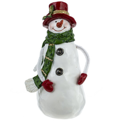 Фигурка декоративная "Снеговик", L11 W8 H18,5 см, 2в.