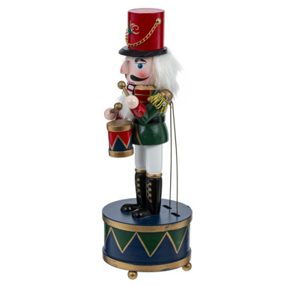 Фигурка декоративная "Щелкунчик" с музыкой и движением,, L10,5 W10,5 H30,5 см