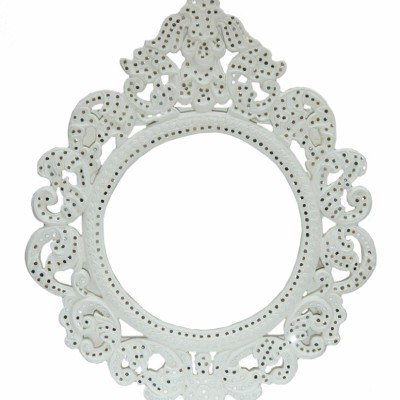 Рама резная h70 L55см / цвет белый