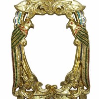 Рама для зеркала "Королевские попугаи"