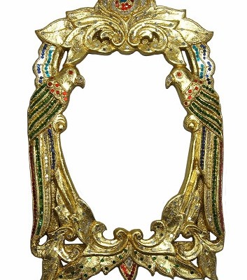 Рама для зеркала "Королевские попугаи"