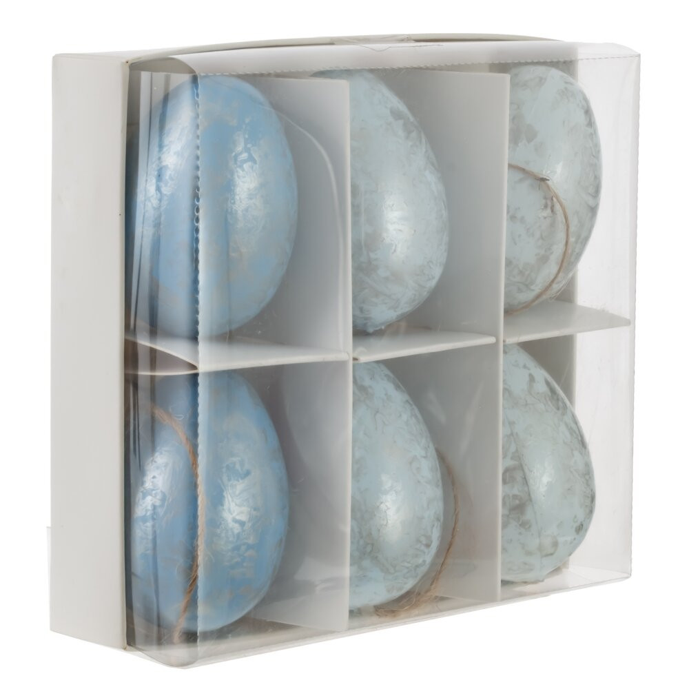 Набор из 6-ти изделий декоративных подвесных "Яйцо" (4*6,5), L14 W12,5 H4,5 см