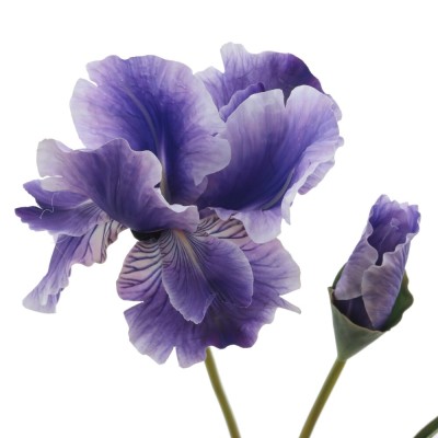 Цветок искусственный "Ирис" (Real Touch), L27 W18 H93 см