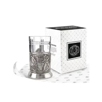 Набор для чая "Металлург" никелированный с чернением