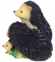 Декоративная садовая фигурка "Три ежа"