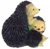 Декоративная садовая фигурка "Три ежа"