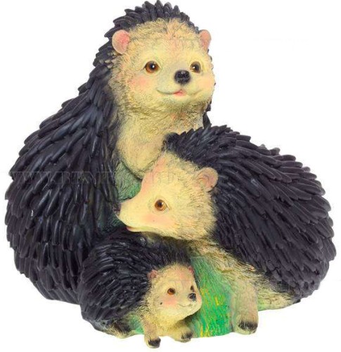 Декоративная садовая фигурка "Три ежа"