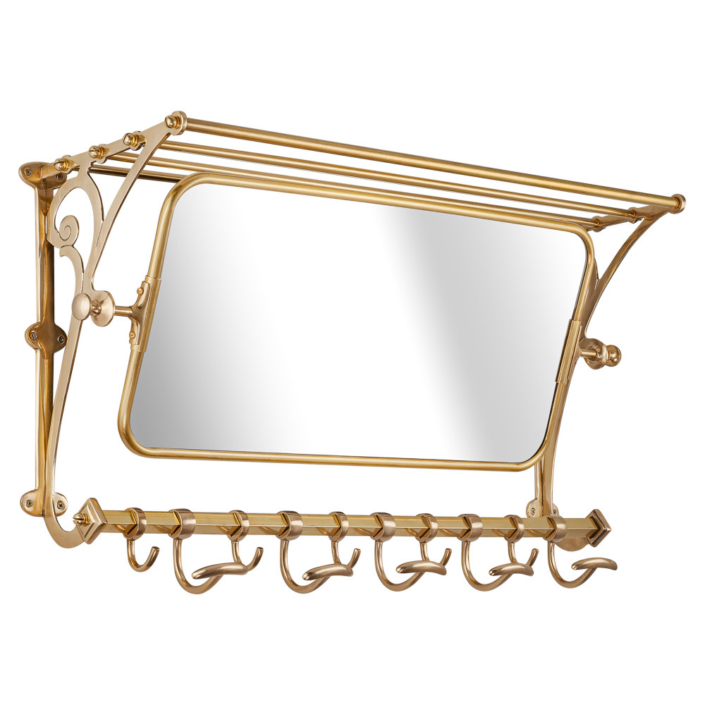 Вешалка настенная с зеркалом