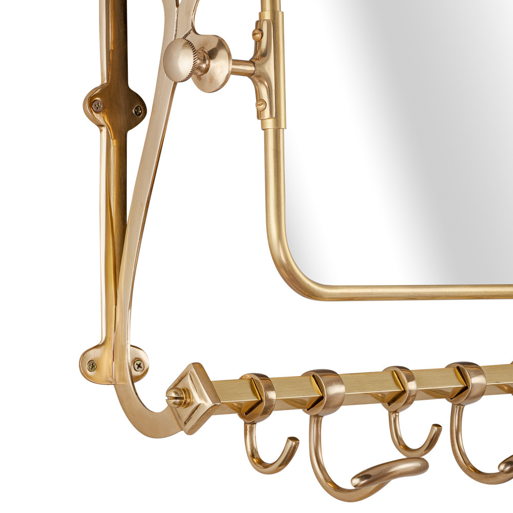 Вешалка настенная с зеркалом