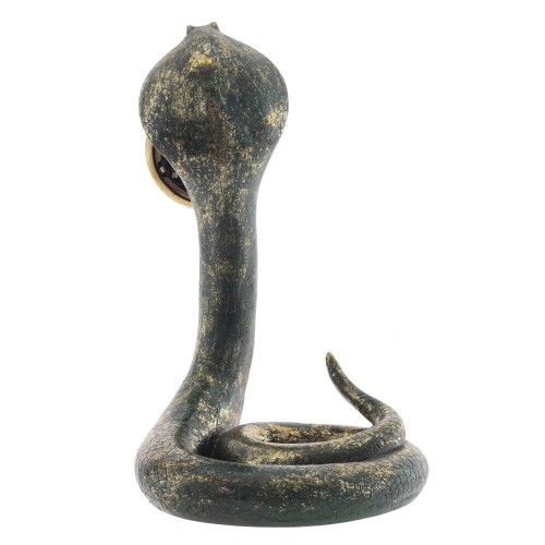 Фигурка декоративная с часами "Змея" (1хAA н/п), L23 W28 H36,5 см