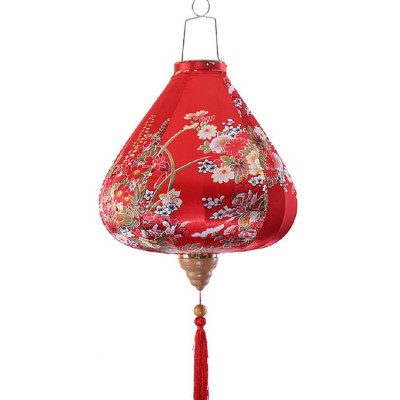 Вьетнамский фонарик "Цветы" красный Вьетнамский фонарик "Цветы" красный