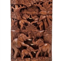 Декоративное панно "Пять слонов"