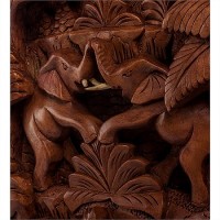 Декоративное панно "Пять слонов"