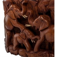 Декоративное панно "Пять слонов"