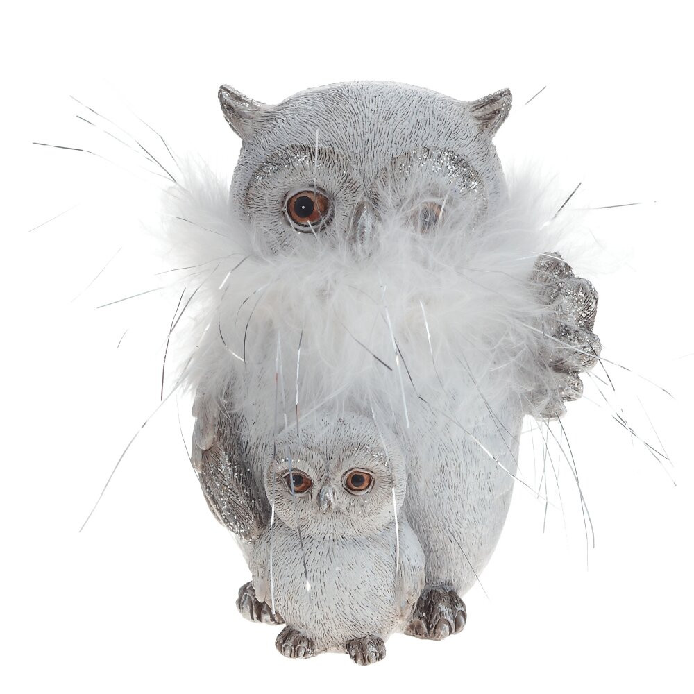 Фигурка декоративная "Сова", L8 W6,5 H10,5 см, 2в.