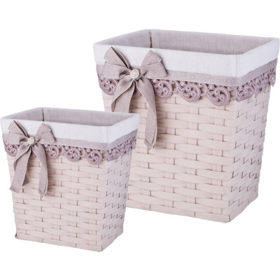 НАБОР КОРЗИН ИЗ 2 ШТ. 29*23*31/26*20*28 СМ. БЕЗ УПАКОВКИ